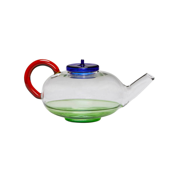 Colored Glass Norush Teapot