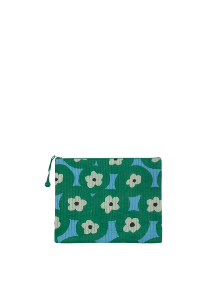 Clutch Bag In Bold Beach Print