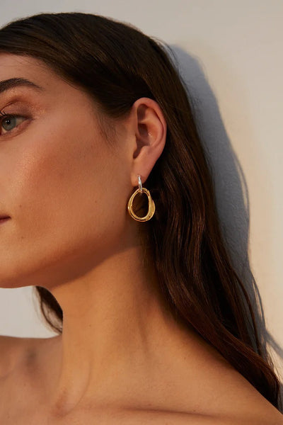 Shyla Meridean Silver & Gold Earrings