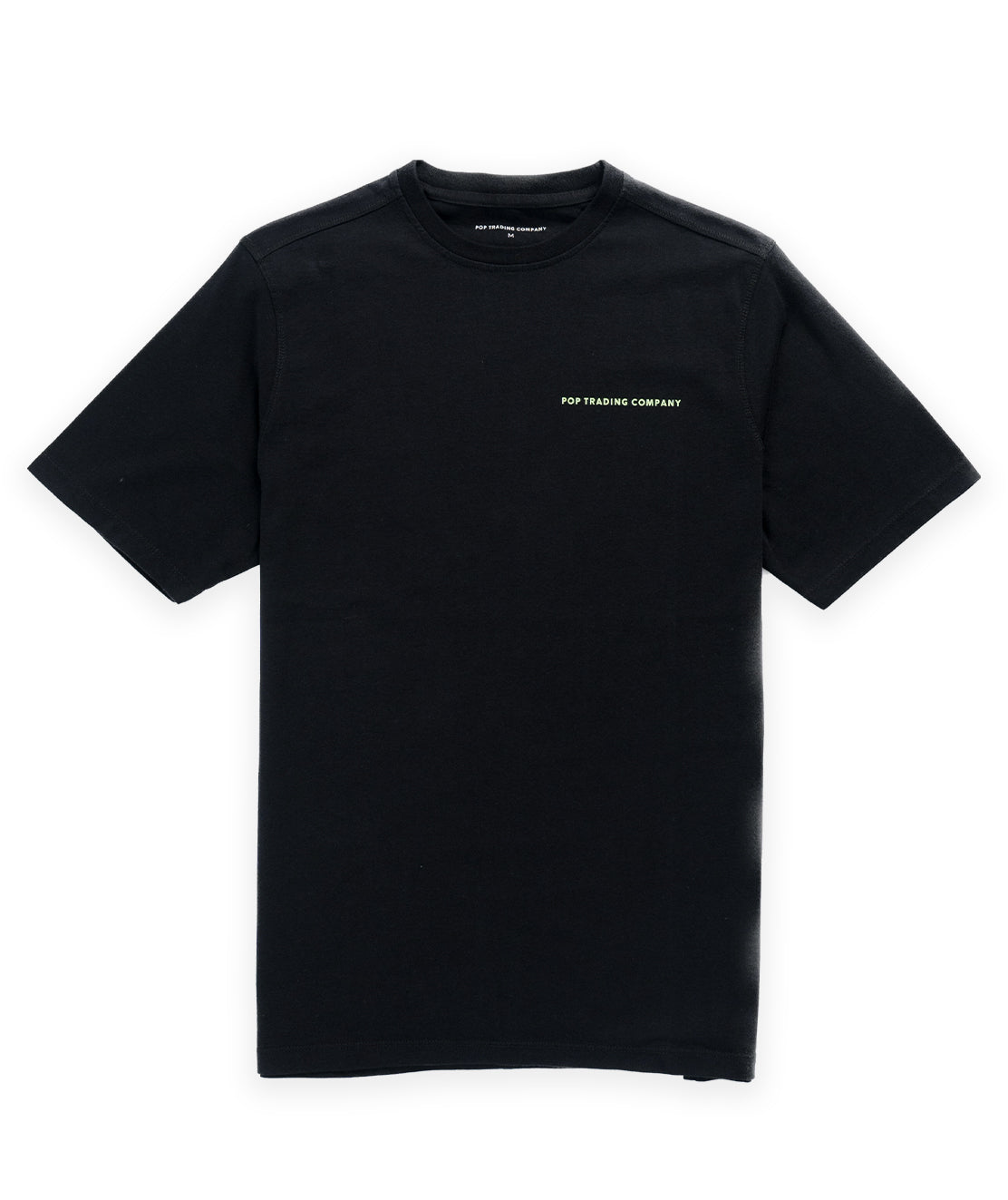 Pop Trading Company Logo T-shirt - Black/jade Lime