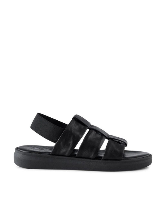 Black Brenna Fisherman Sandals