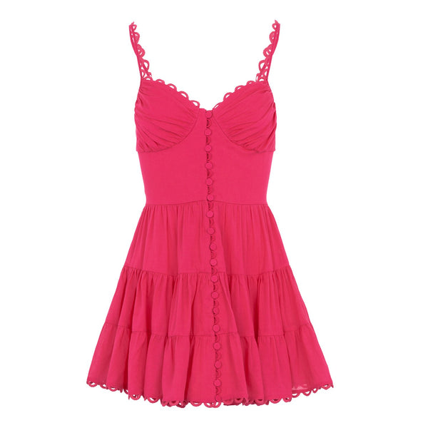 Angy Dress - Solid Fuchsia