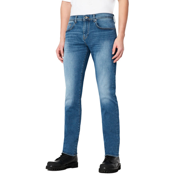Armani Exchange J13 Slim Fit Jeans - Mid Blue Stretch