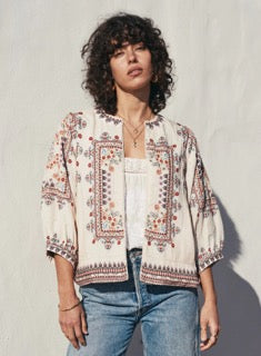 Eden Print Embroidered Jacket