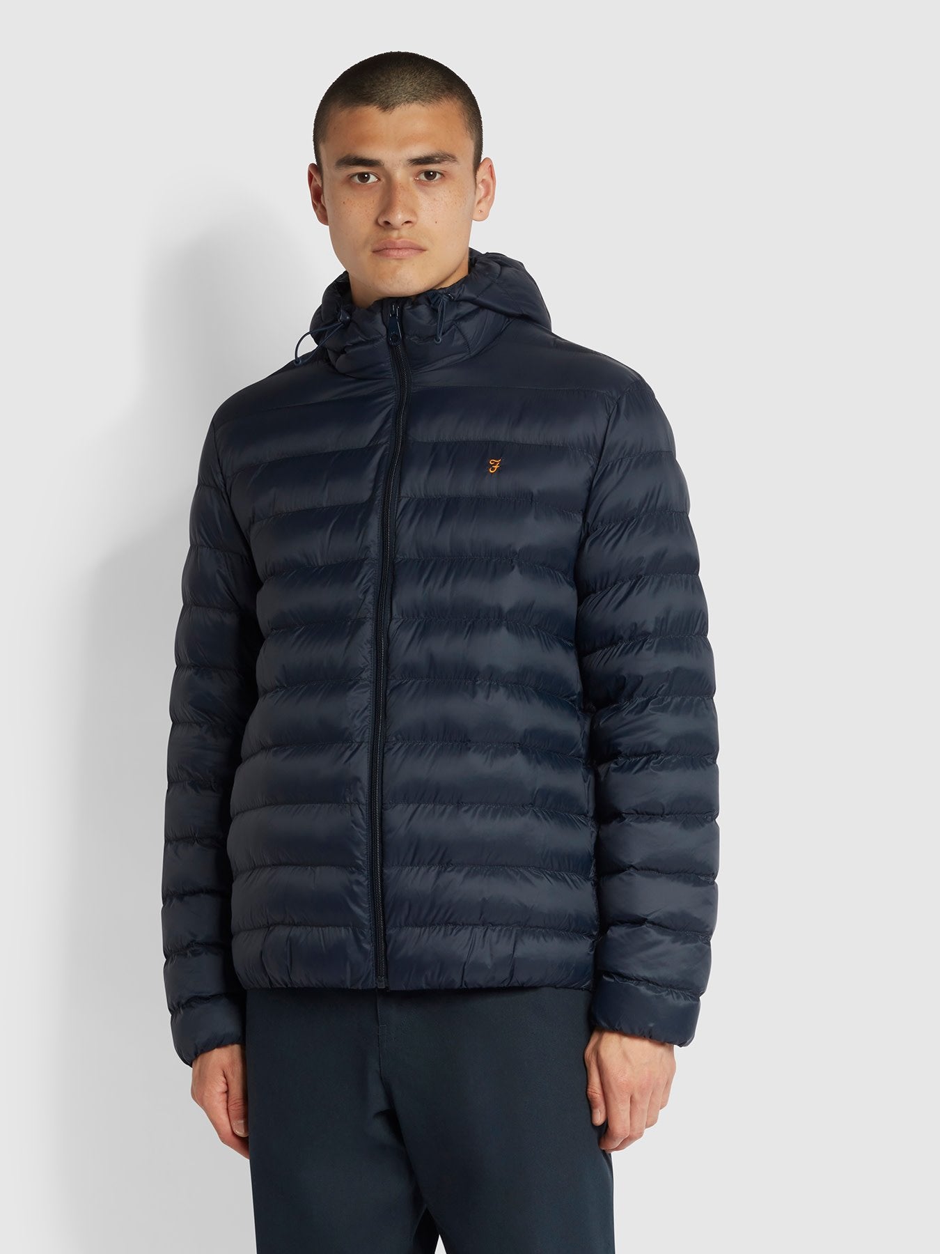 True Navy Strickland Wadded Puffer Jacket