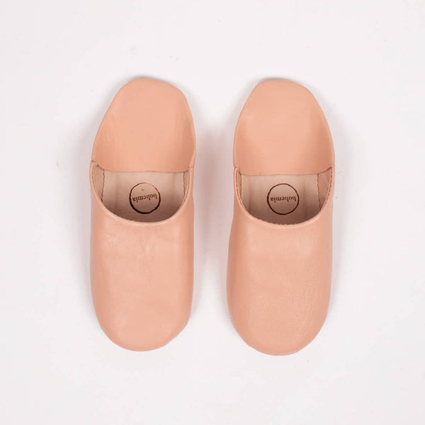 Moroccan Babouche Slippers - Ballet Pink