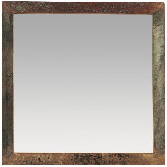 Mirror in Wooden Frame Unique 30 x 30cm