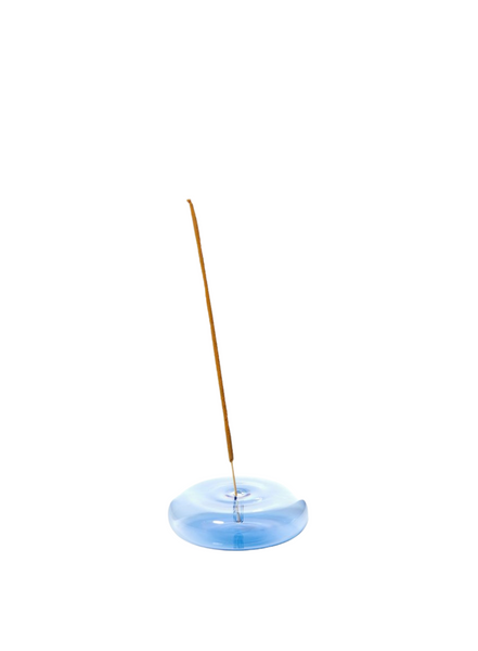 maegen-dimple-glass-incense-holder-blue
