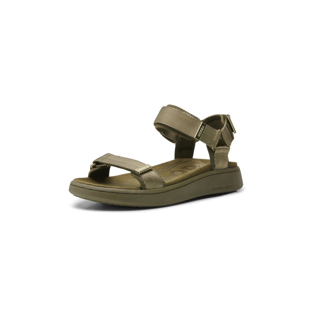 Dark Olive Line Sandals