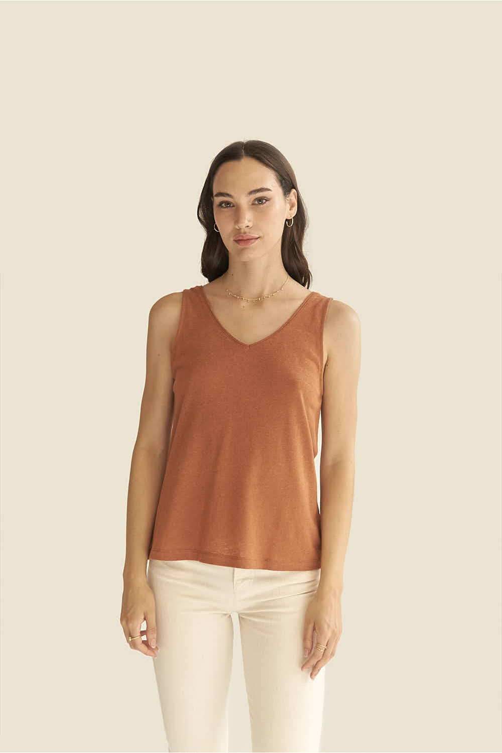 Copper Basic Tank Top