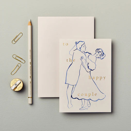 Figures To The Happy Couple Card