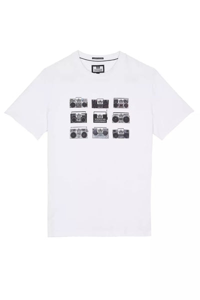 White boombox t -shirt