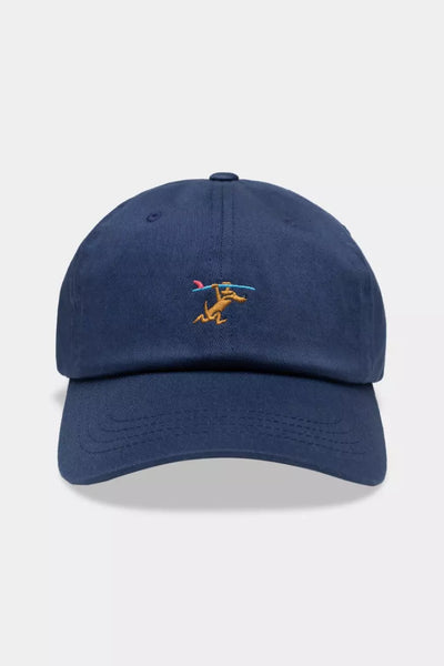 Run blue cap