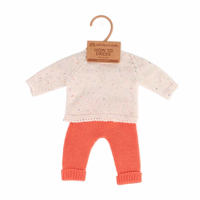 Dolls Knitted Pants & Top Set