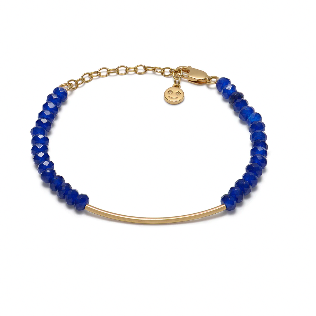 Faceted Blue Bon Bon Friendship Bracelet