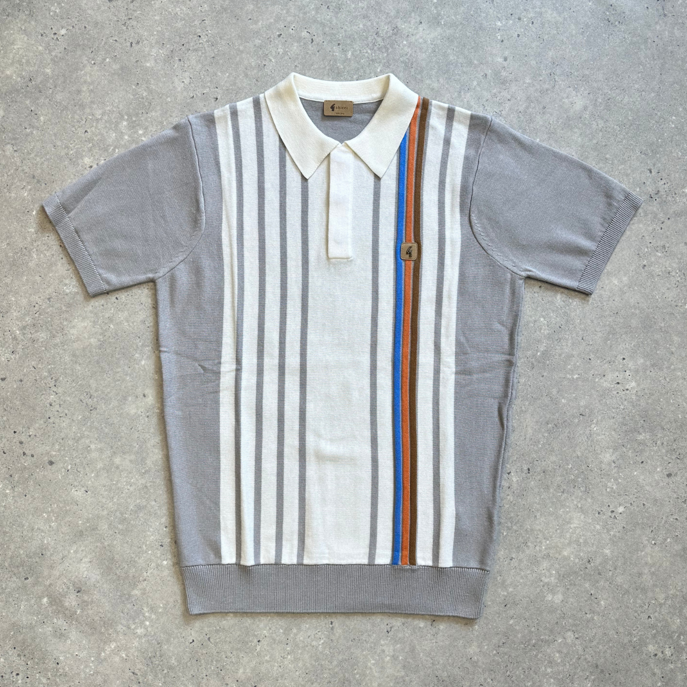 Vintage Fellow Knitted Polo - Alabaster