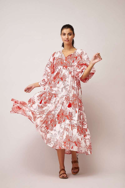 Bridgerton Dress In Red Sketch