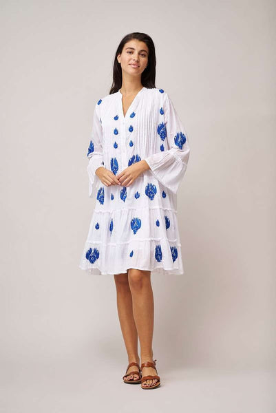 Lobster Dress In Blue And White