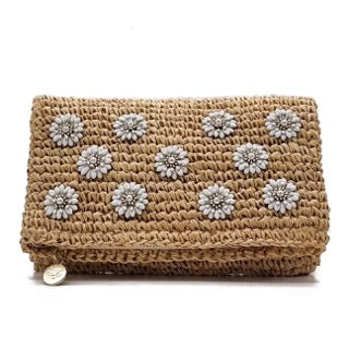 Abbie Raffia Clutch