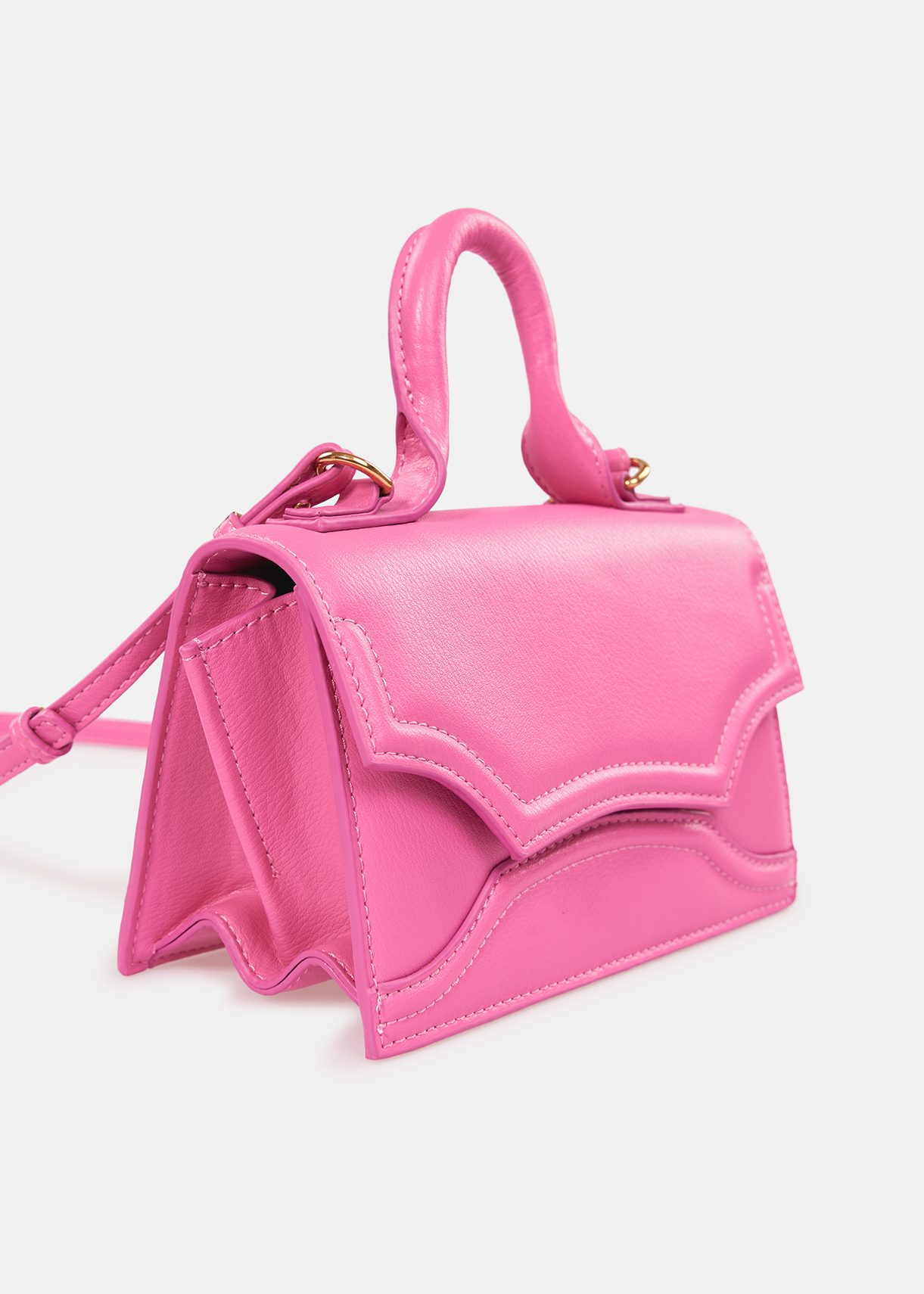 Essentiel Antwerp Small Neon Pink Deedee Shoulder Bag