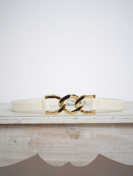 Lola Link Belt Cream