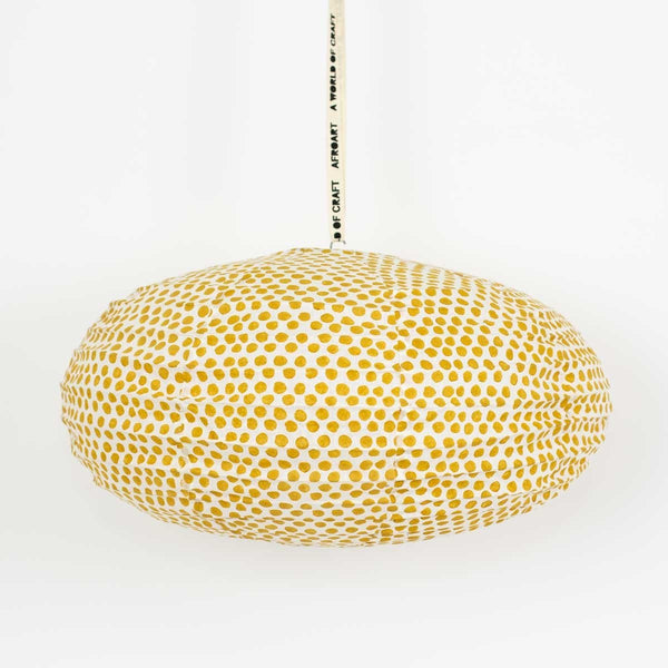 Afroart Yellow Spot On Oval Lampshade