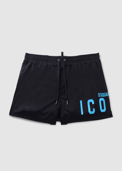 Mens Icon Swimshorts In Black/Blue