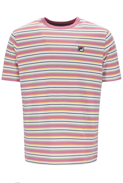 Zar Stripe T Shirt - Egret/Foxglove/Quiet