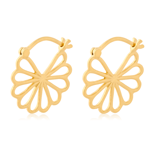 Small Gold Bellis Earrings