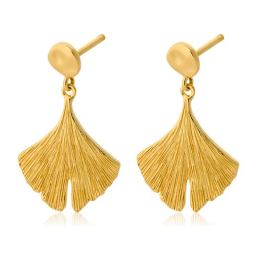 Pernille Corydon Gold Biloba Earrings