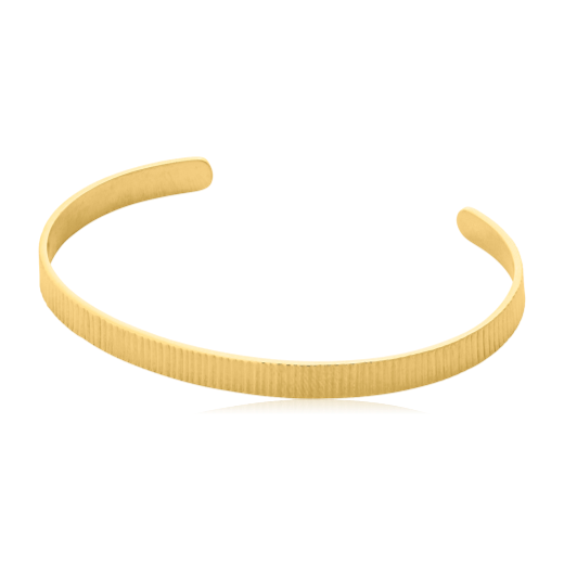 Gold Sea Reflection Wide Bracelet