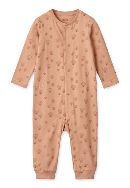 Seashell / Pale Tuscany Birk Printed Pyjamas Jumpsuit