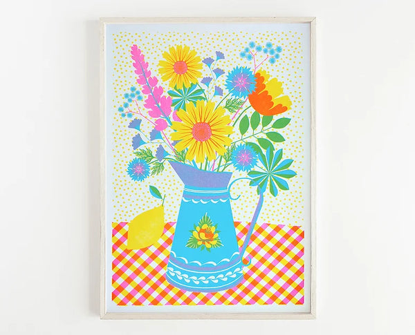 Printer Johnson Summer Blooms Risograph Print