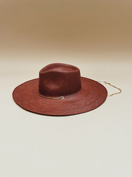 "Living Junior" natural straw hat- Auburn