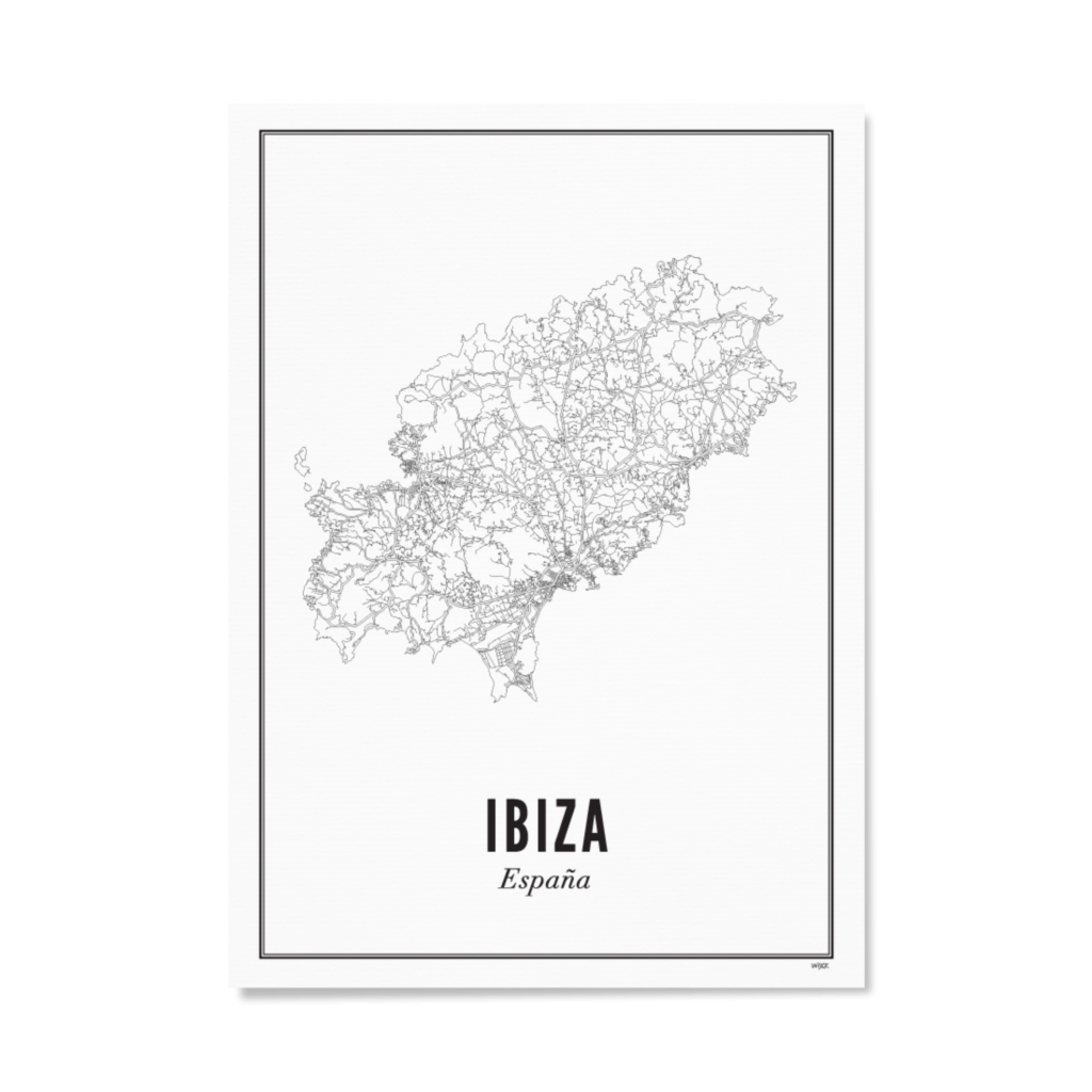 WIJCK. 30 x 40cm Ibiza Print with Frame