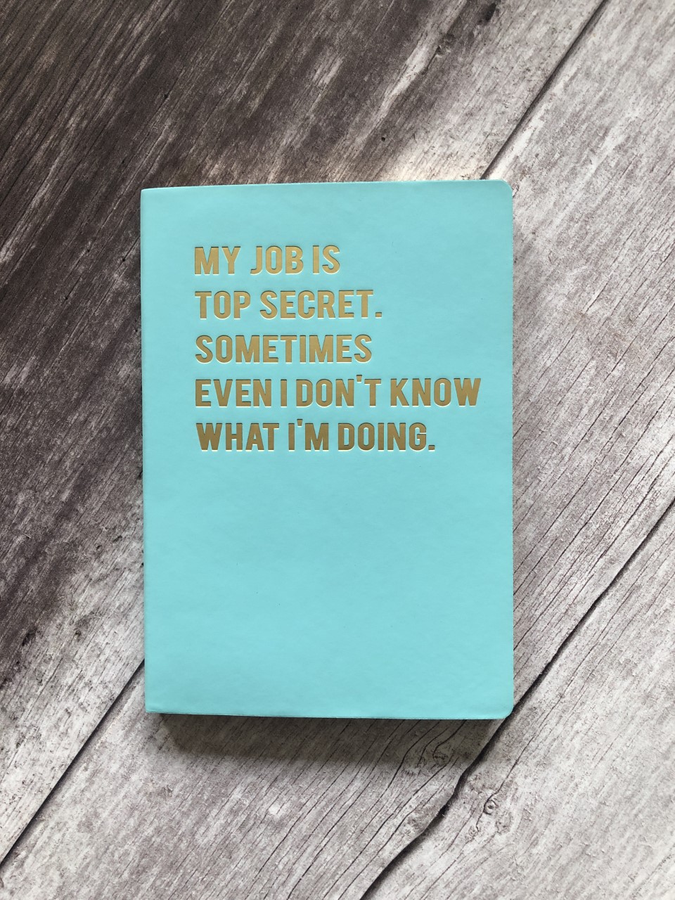 Humorous Cloud Nine A5 Lined Notebook - My Job Is ..