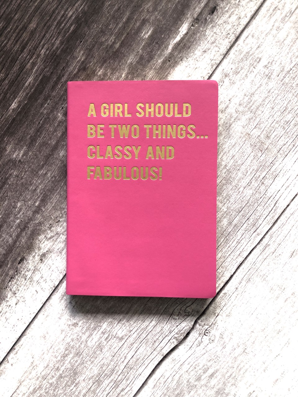 Humorous Cloud Nine A5 Lined Notebook - A Girl Should Be ....