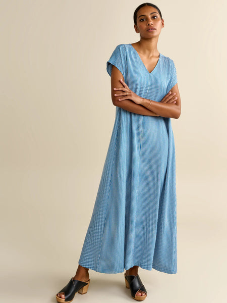 Venise Dress - Blue Mini Gingham