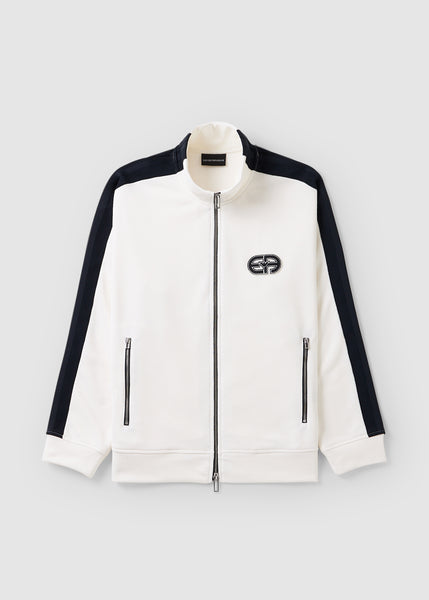 Emporio Armani Men's Panel Track Top In White