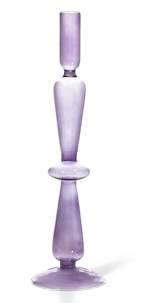 Glass Candleholder | |lilac / Pink