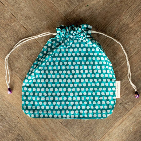 Reusable Fabric Gift Bags Double Drawstring - Batik Collection