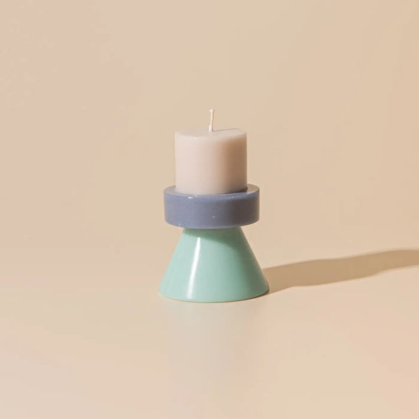 Mini Stack Candle - Nude / Powder Blue / Celeste