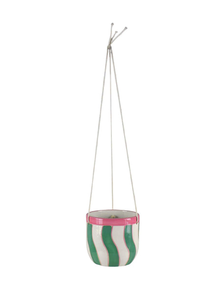 Mateo Hanging Plant Pot - Squiggle Wiggle