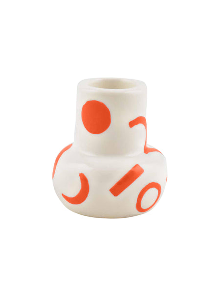 Alba Candle Holder - Abstract Orange