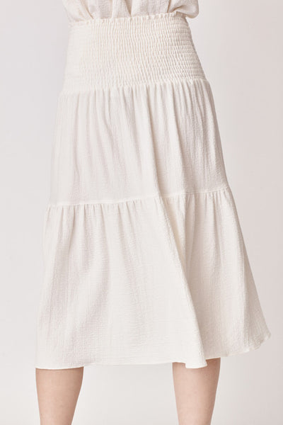 Leia Midi Skirt White