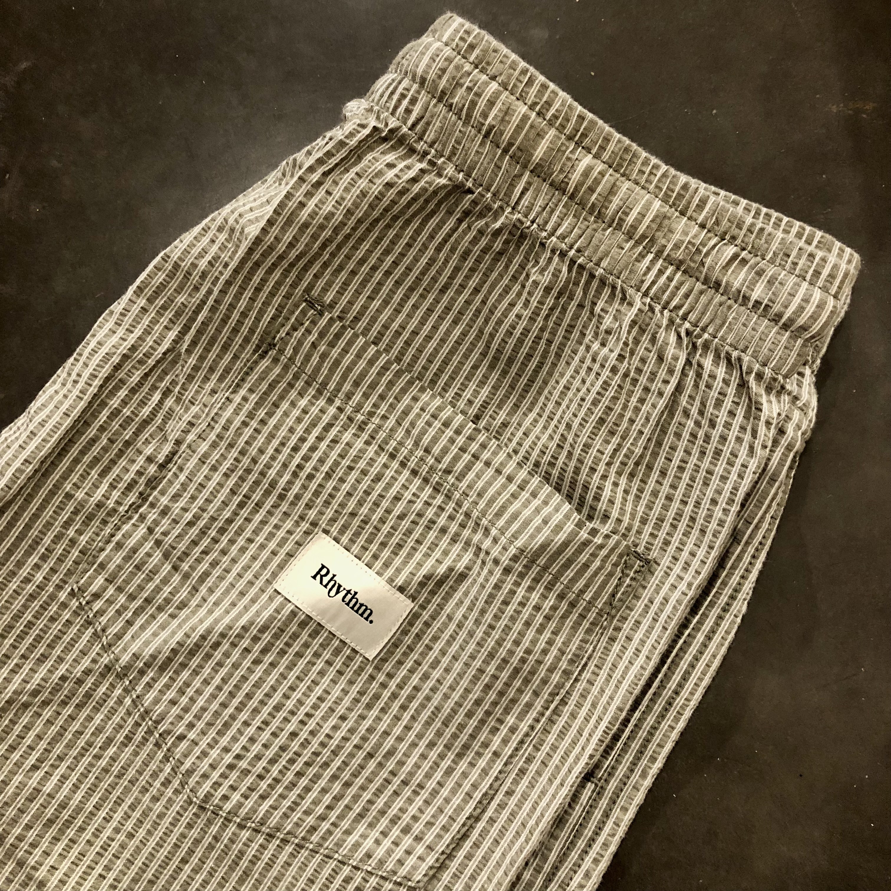 Rhythm - Gray Striped Shorts