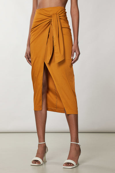 Essential Midi Skirt - Summer Toffee