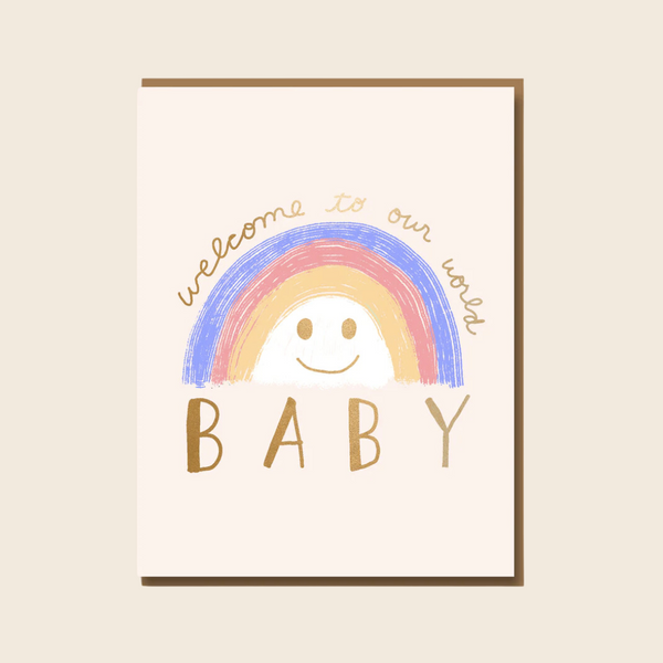 Welcome To Our World Baby Card