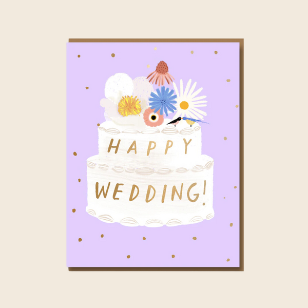 Happy Wedding Cake Card