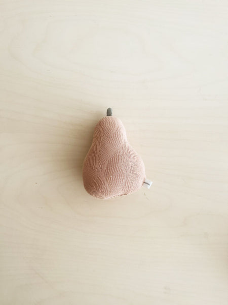 Soft Pear Rattle Toy